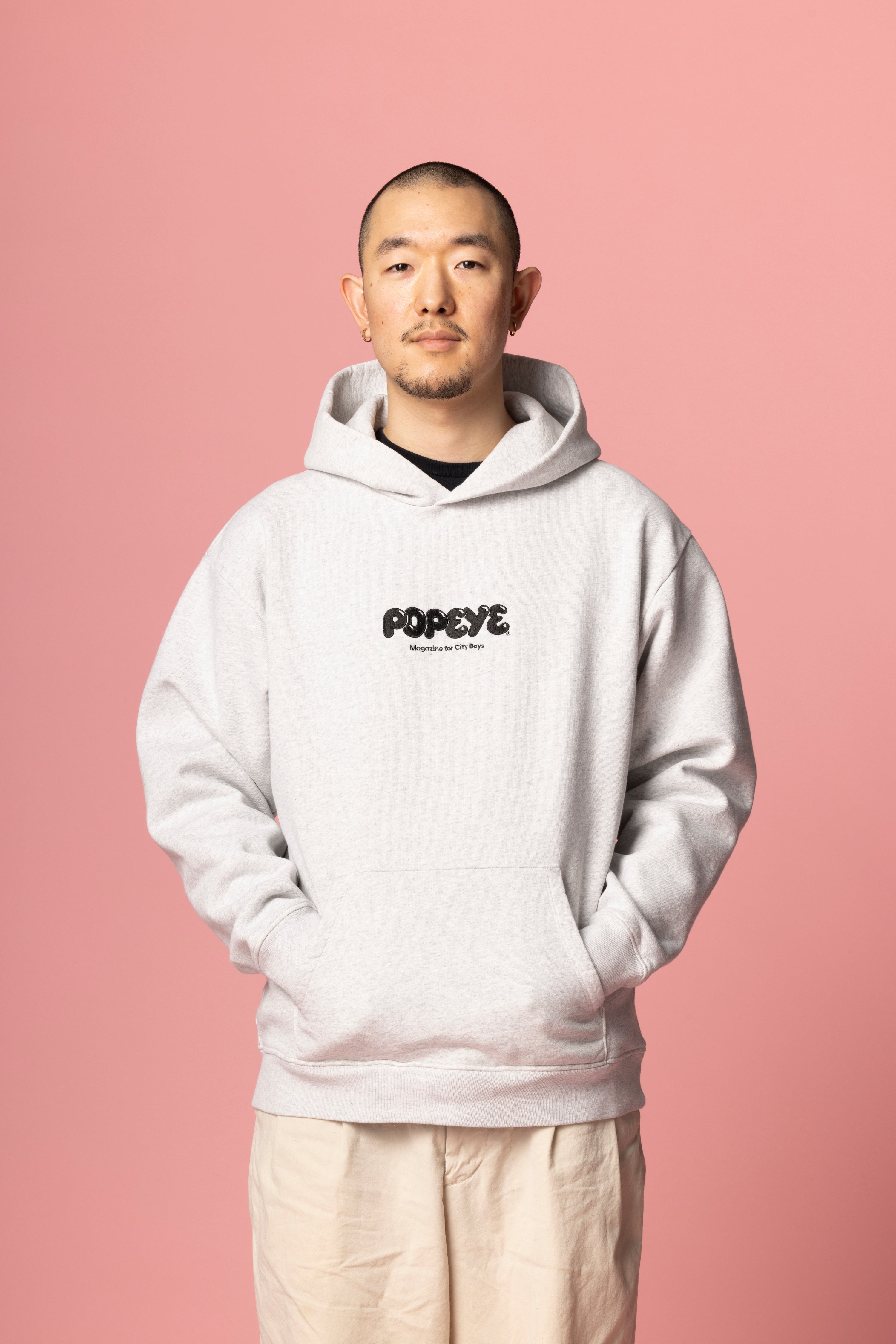 POPEYE Logo Hoodie / Heather Gray - POPEYE ONLINE STORE