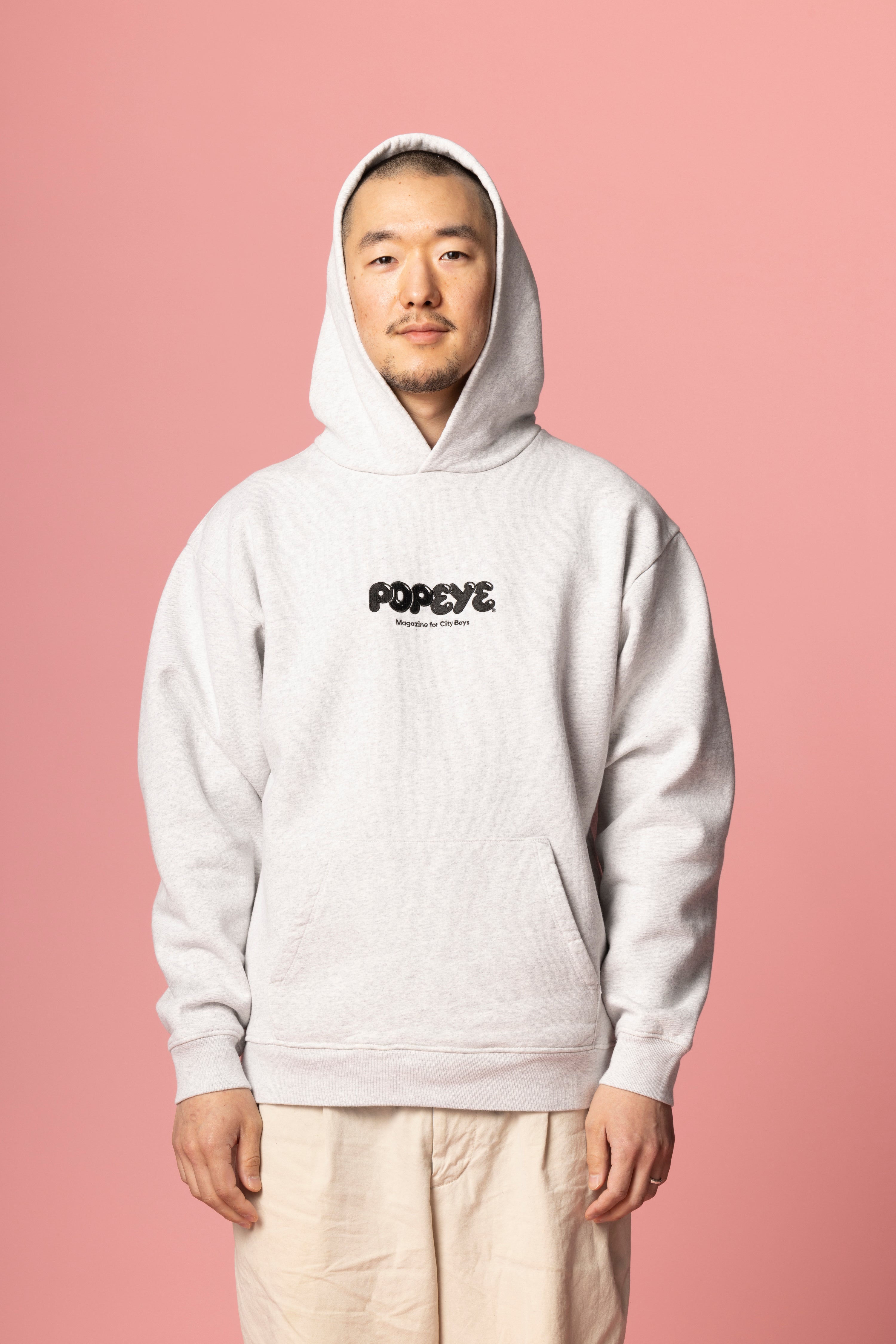 POPEYE Logo Hoodie / Heather Gray - POPEYE ONLINE STORE