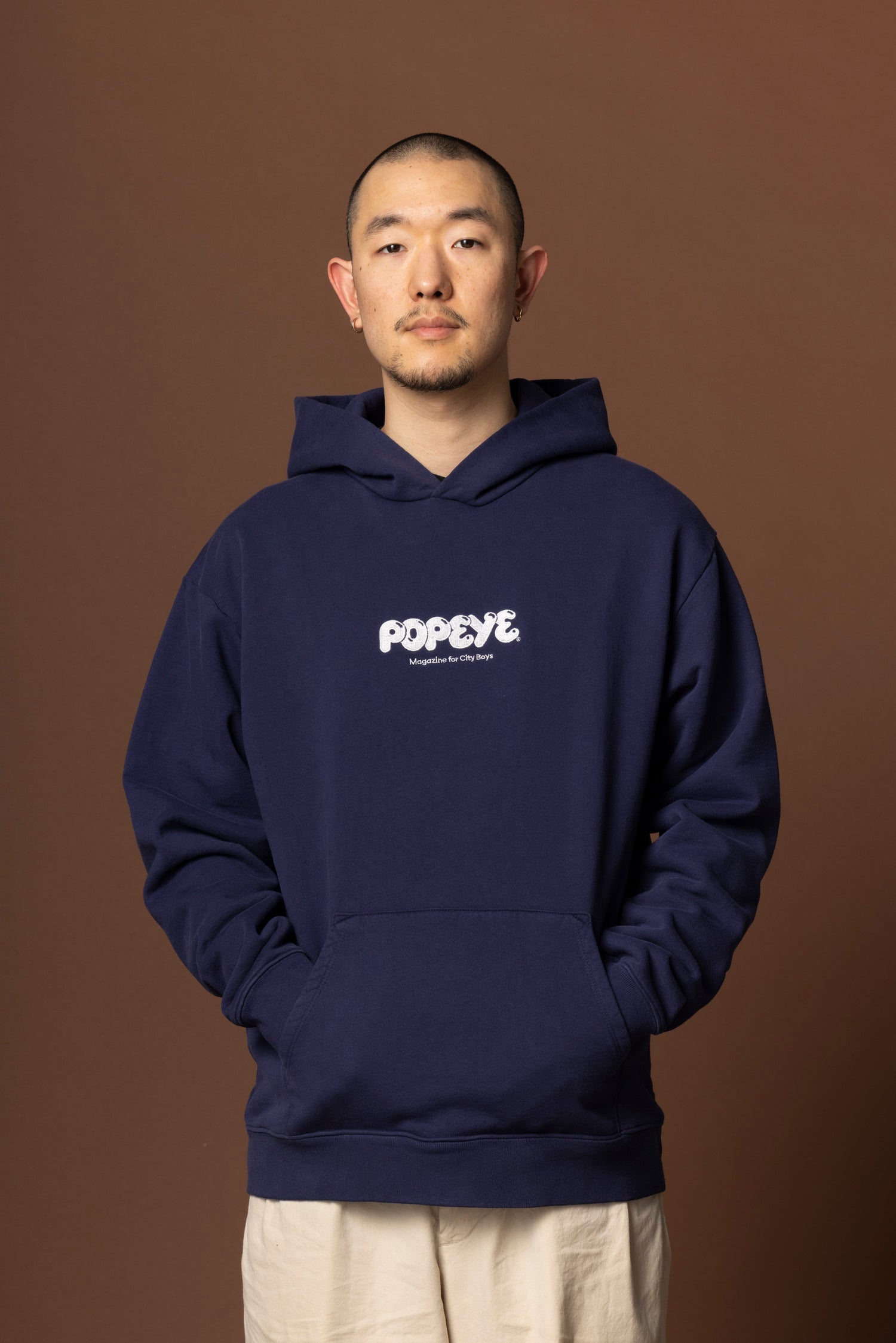 POPEYE Logo Hoodie / Deep Navy - POPEYE ONLINE STORE