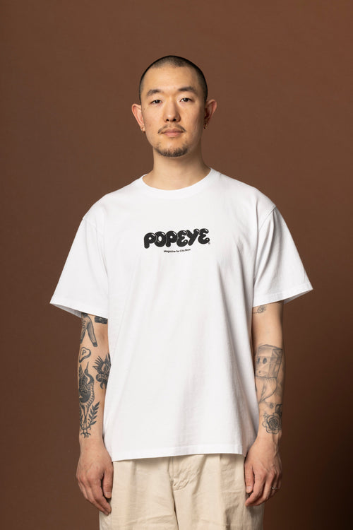 POPEYE Logo T-Shirt / Optic White - POPEYE ONLINE STORE