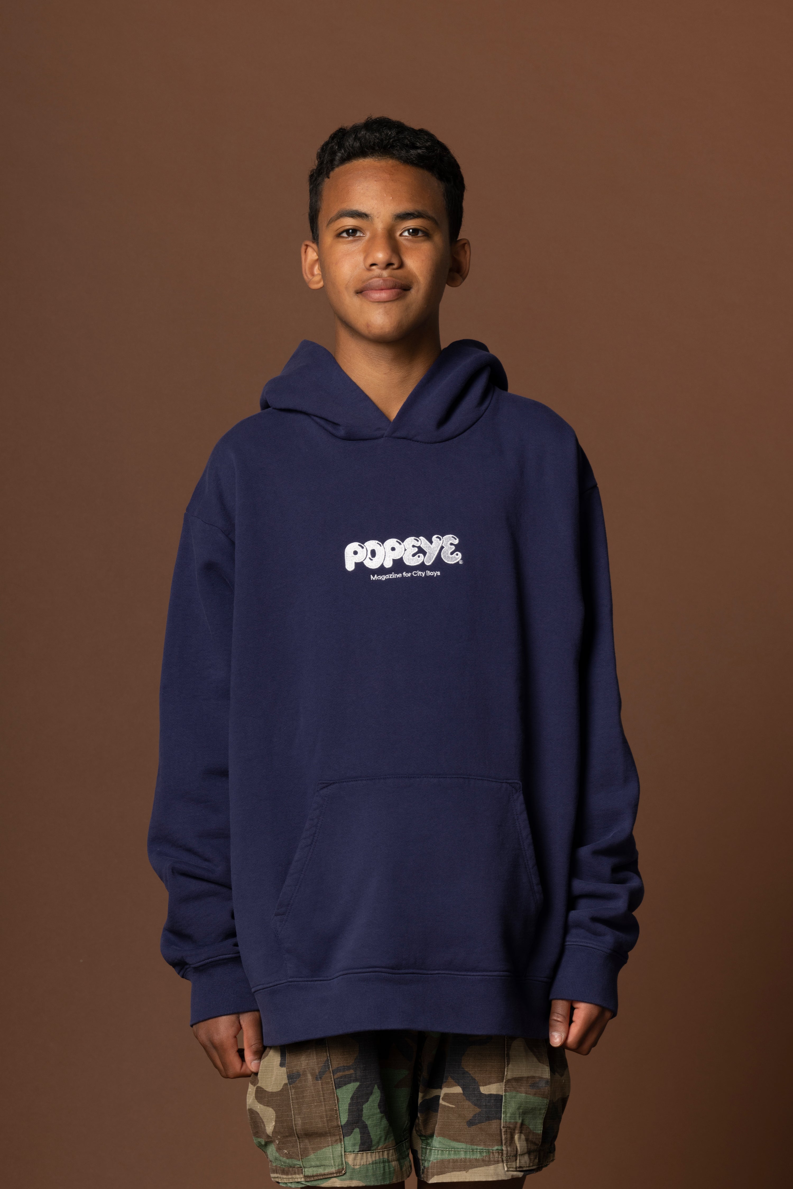 POPEYE Logo Hoodie / Deep Navy - POPEYE ONLINE STORE