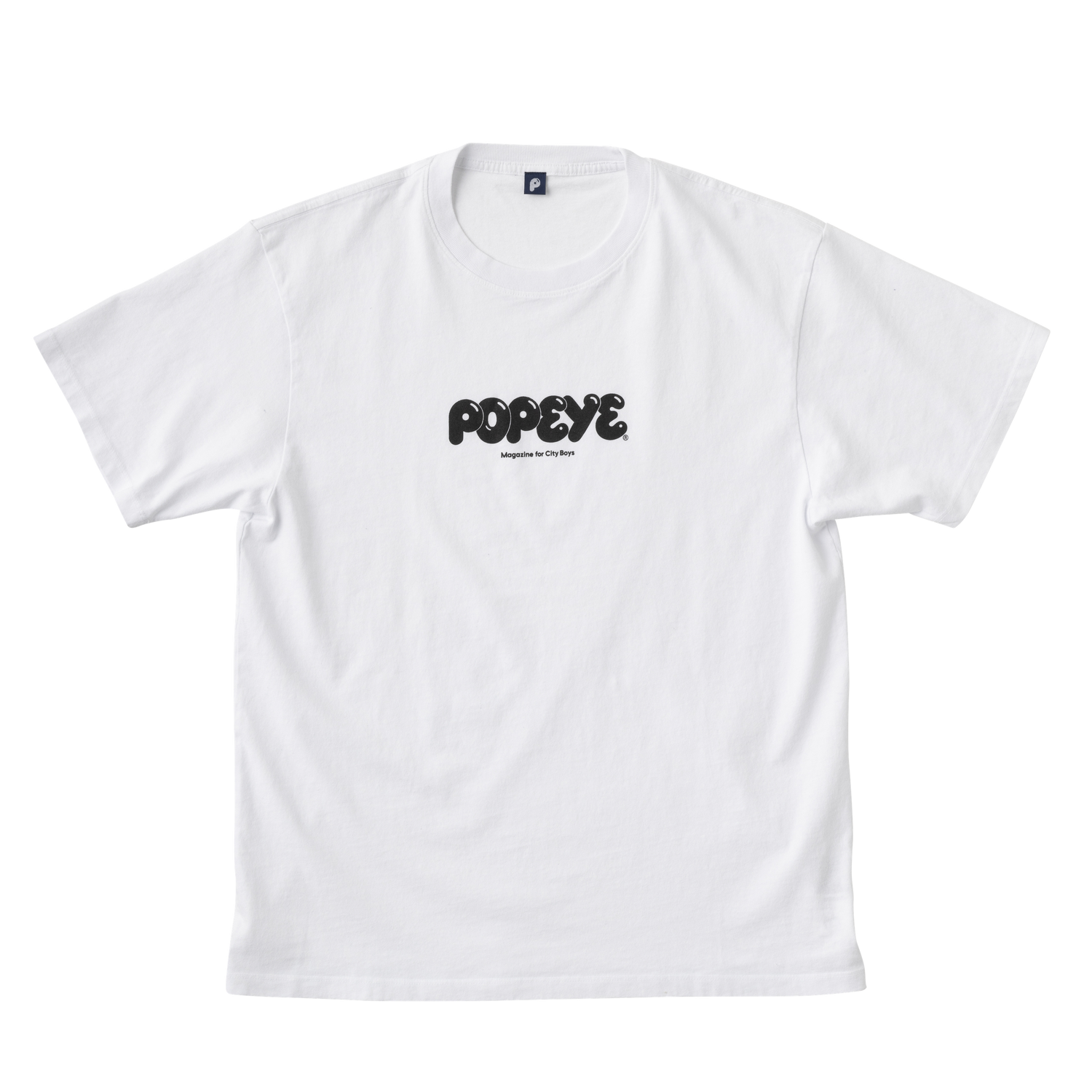 Lサイズ　POPEYE MAGAZINE ロゴTシャツ　Optic White